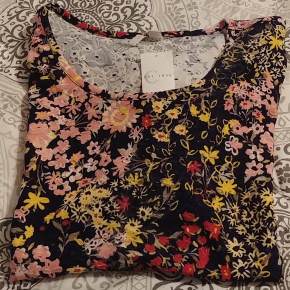 Cato,size XL, multicolor,Gorgeous & Flowery eyelet top - Picture 7 of 7